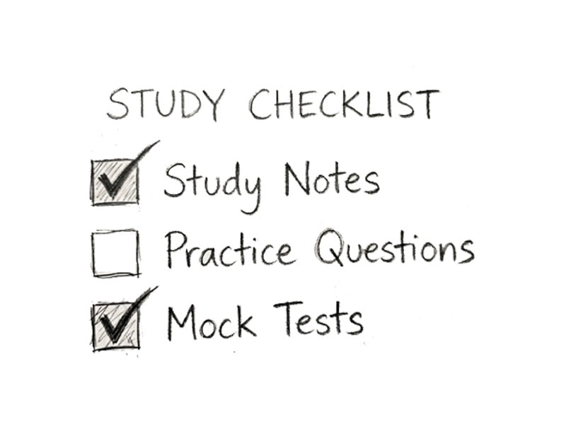 Extract — choose study material type